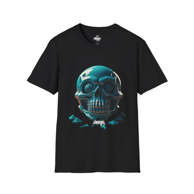 Playera negra original ZMOKYNG Blue Skull