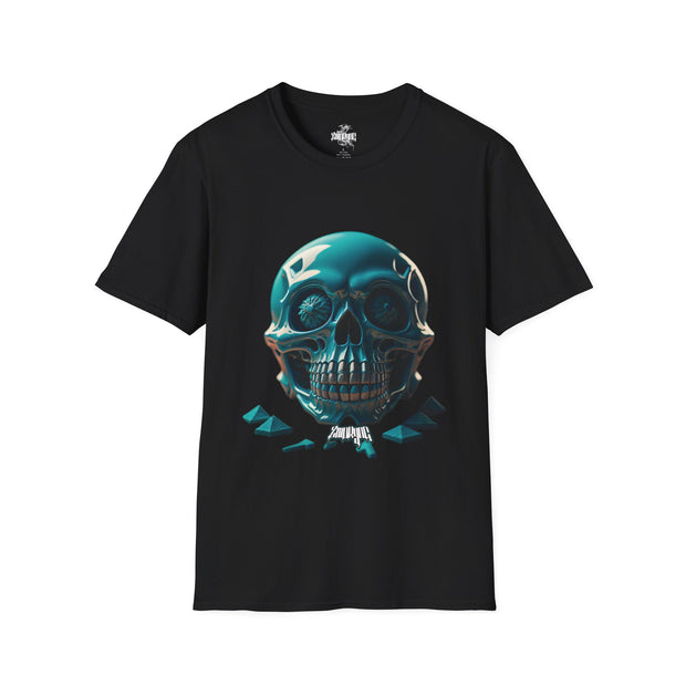 Playera negra original ZMOKYNG Blue Skull