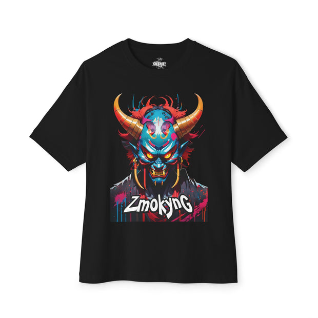 Playera negra original ZMOKYNG Oni4 Oversized Tee