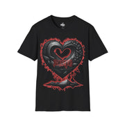Playera negra original ZMOKYNG Corazon Gris II