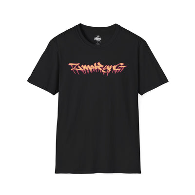 Playera negra original ZMOKYNG Peach Fuzz Skull