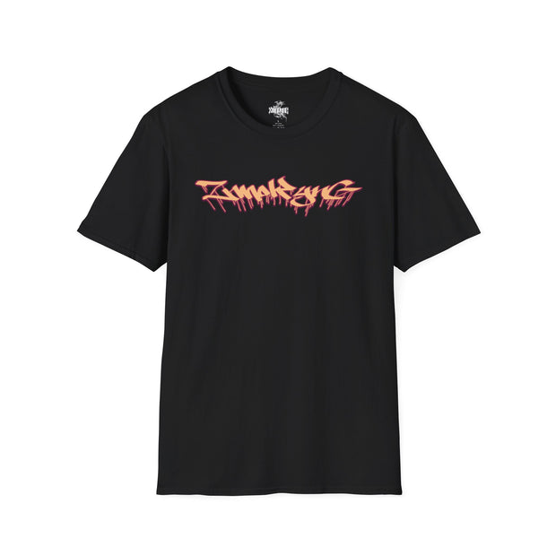 Playera negra original ZMOKYNG Peach Fuzz Skull