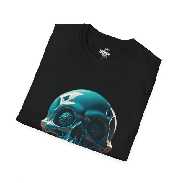Playera negra original ZMOKYNG Blue Skull
