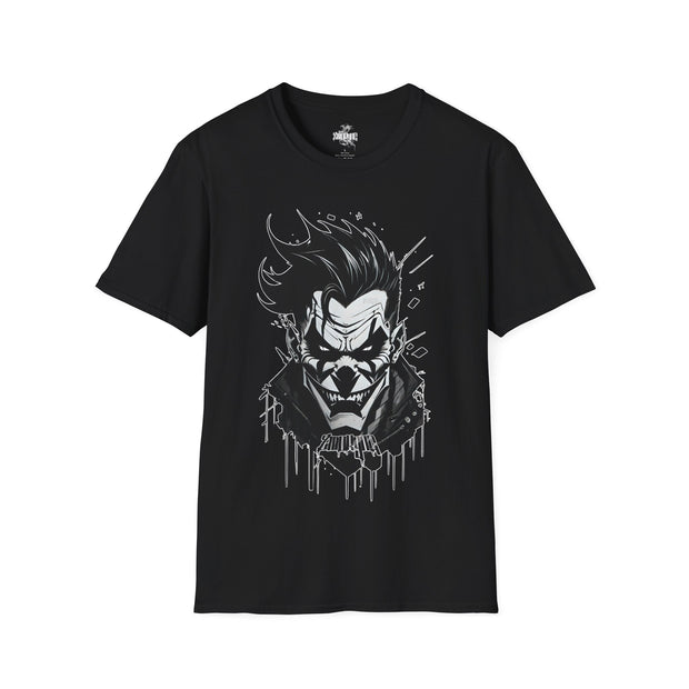 Playera negra original ZMOKYNG Clown Blanco y negro