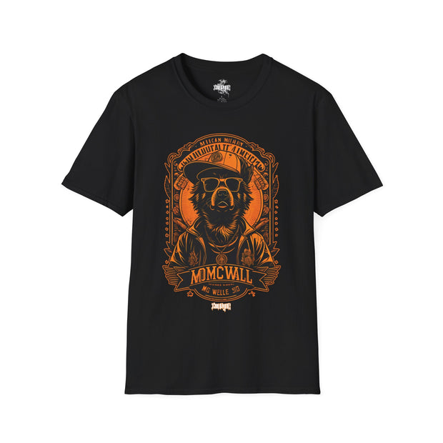 Playera negra original ZMOKYNG Orange Bear