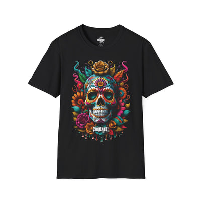 Playera negra original ZMOKYNG Candy Skull