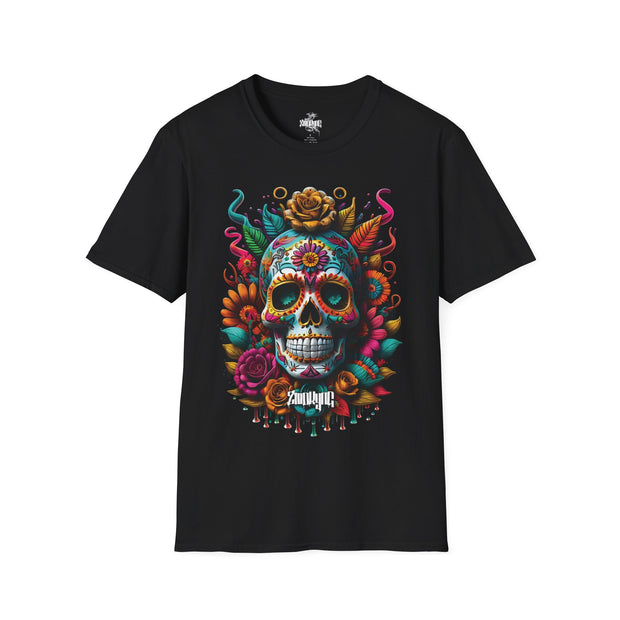 Playera negra original ZMOKYNG Candy Skull