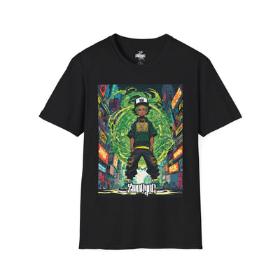 Playera negra original ZMOKYNG Green Street