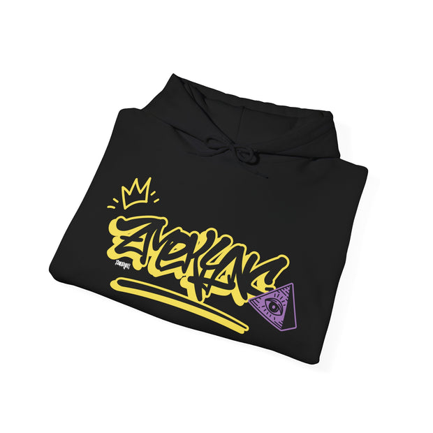 Sudadera con capuccha negra ZmoKynG G-lowGraff Heavy Blend™ Hoodie