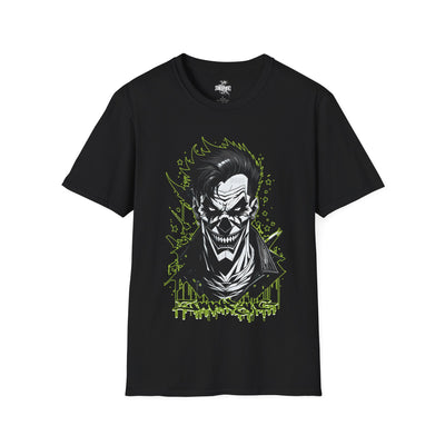 Playera negra original ZMOKYNG Payaso Verde