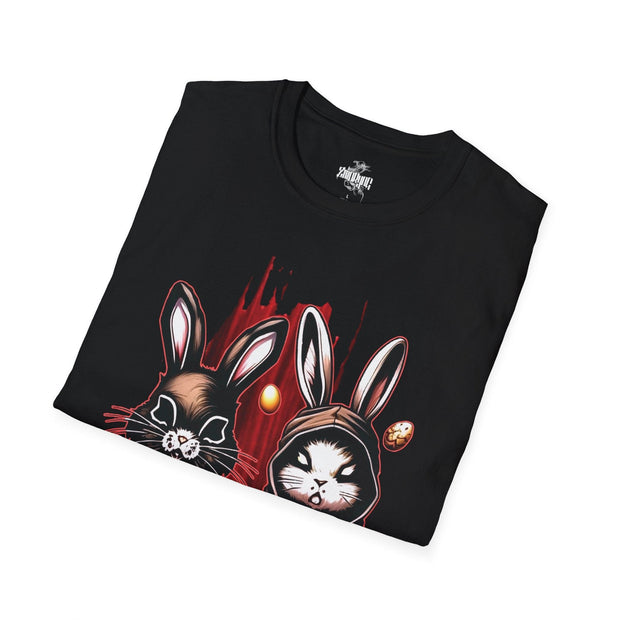 Playera negra original ZMOKYNG 2 Conejos Semana Santa
