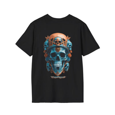Playera negra original ZMOKYNG Peach Blue