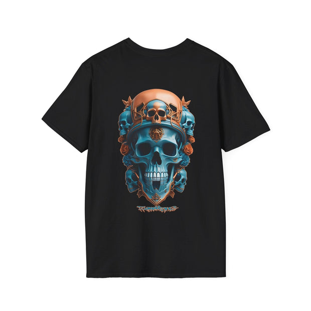 Playera negra original ZMOKYNG Peach Blue