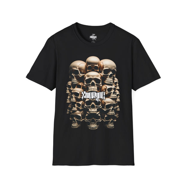 Playera negra original ZMOKYNG Full Skulls