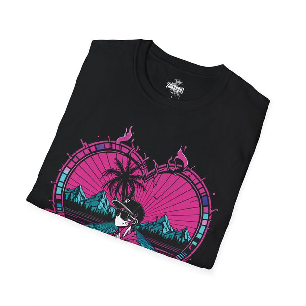 Playera negra original ZMOKYNG Corazon Rosa T-Shirt