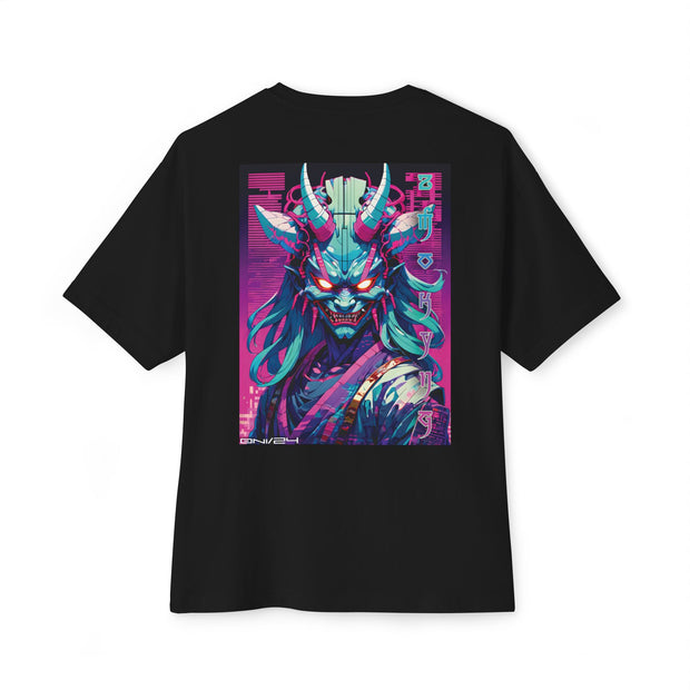 Playera negra original ZMOKYNG Oni Back P Oversized