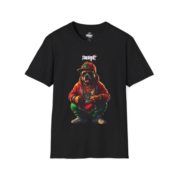Playera negra original ZMOKYNG Bear X-mas