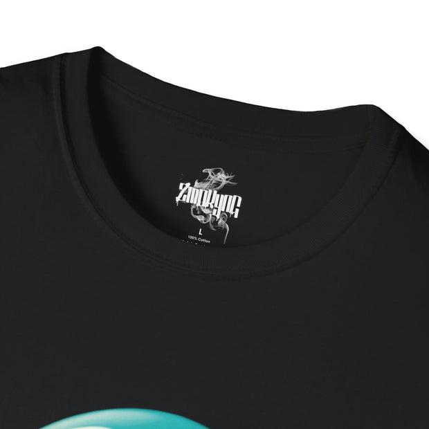 Playera negra original ZMOKYNG Blue Skull