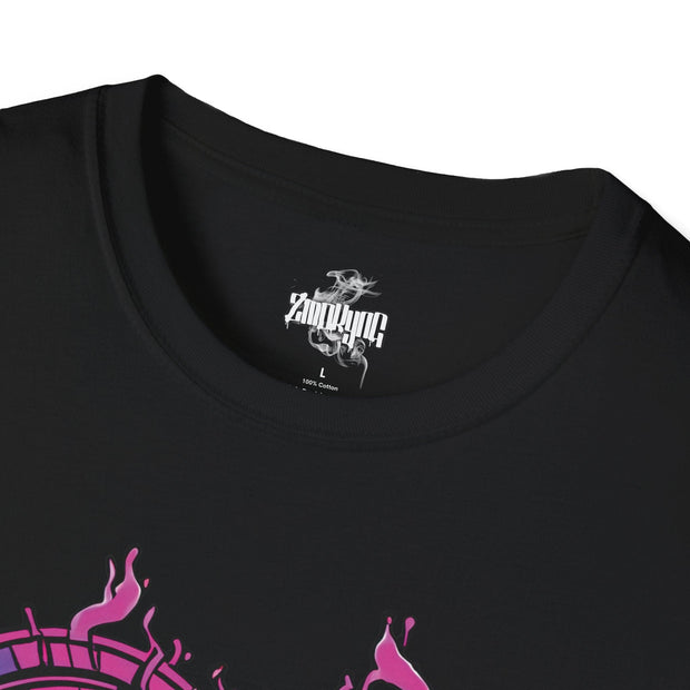 Playera negra original ZMOKYNG Corazon Rosa T-Shirt
