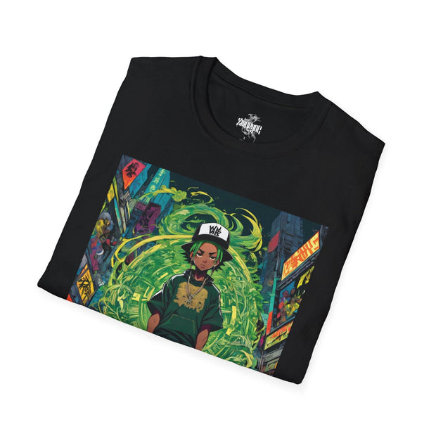 Playera negra original ZMOKYNG Green Street
