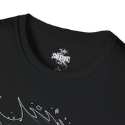 Playera negra original ZMOKYNG Clown Blanco y negro