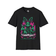 Playera negra original ZMOKYNG Green Rabbit Easter
