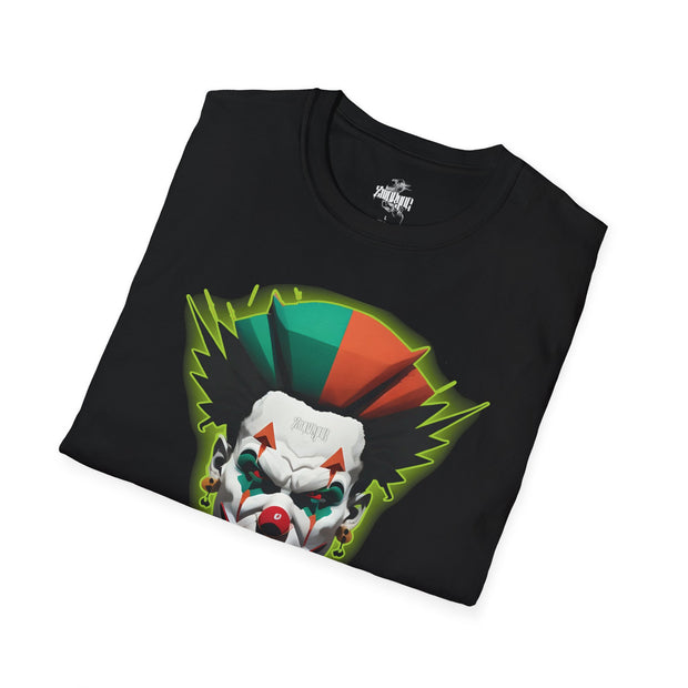 ZmoKynG Camiseta Clown Payaso II Negro de Algodón Peinado 100% Eco-Amigable