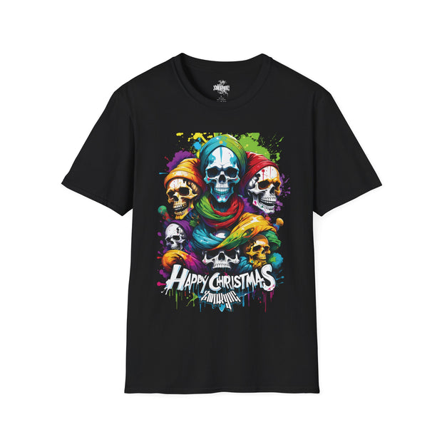 Playera negra original ZMOKYNG Happy Christmas