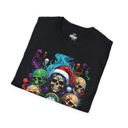 Playera negra original ZMOKYNG Xmas Skulls
