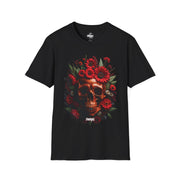 Playera negra original ZMOKYNG Flowers