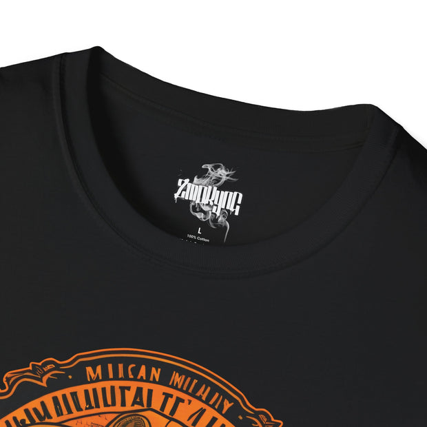 Playera negra original ZMOKYNG Orange Bear