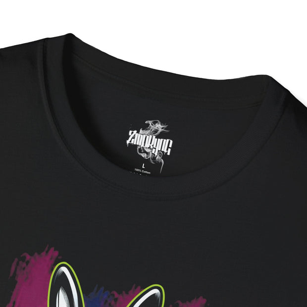 Playera negra original ZMOKYNG 3 Easter Rabbits T-Shirt
