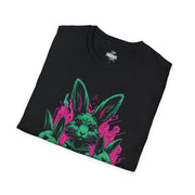 Playera negra original ZMOKYNG Green Rabbit Easter
