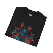 Playera negra original ZMOKYNG Easter Rabbits OB