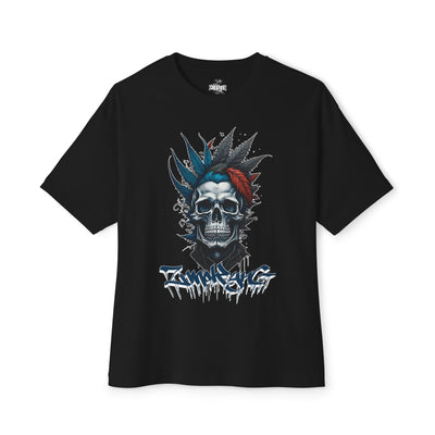 Skull Oversized Tee Playera negra Original ZmoKynG