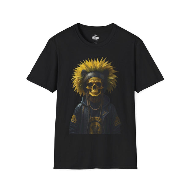 Playera negra original ZMOKYNG hiphop Yellow