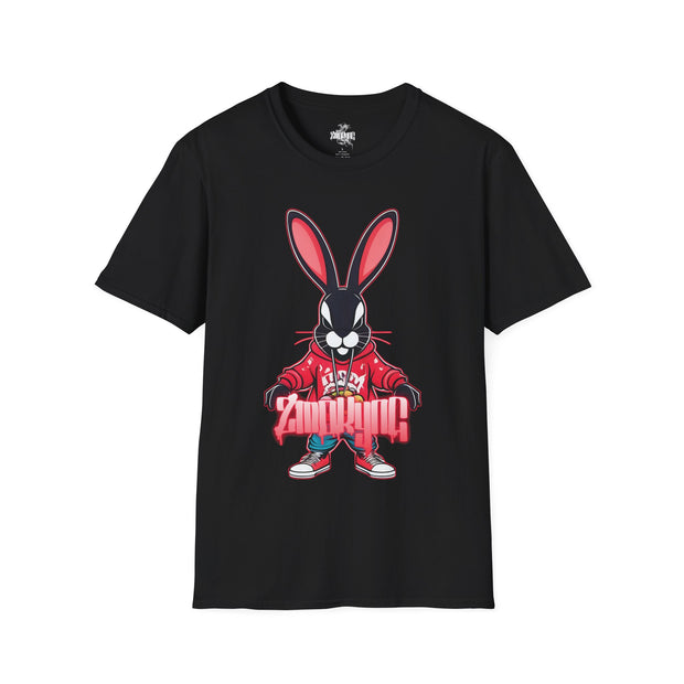 Playera negra original ZMOKYNG Bunny Easter