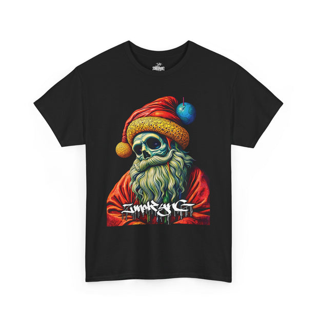 Playera negra original ZMOKYNG Zombie Santa Tee