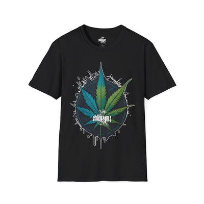 Playera negra original ZMOKYNG Weed1 T-Shirt