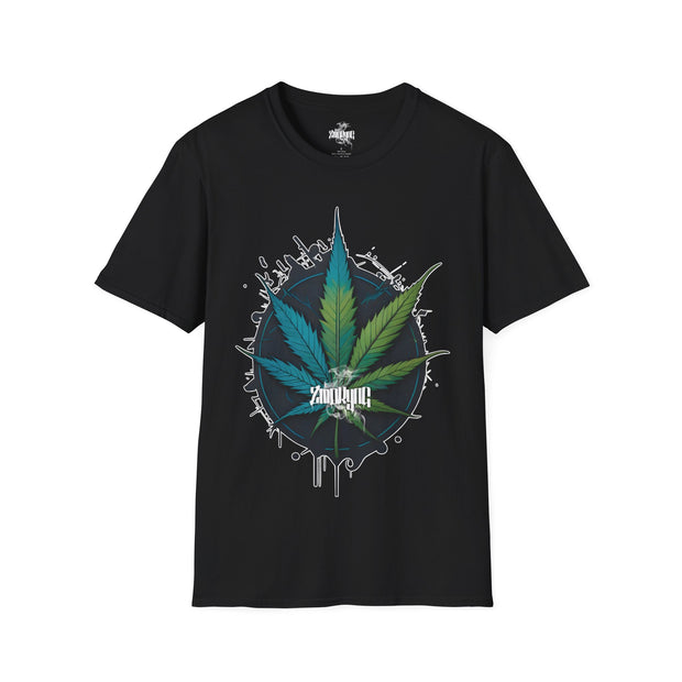 Playera negra original ZMOKYNG Weed1 T-Shirt