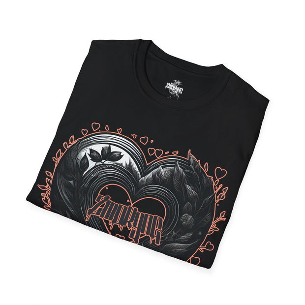 Playera negra original ZMOKYNG Corazon Gris