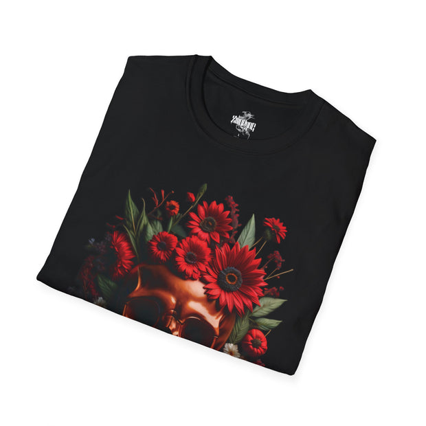 Playera negra original ZMOKYNG Flowers