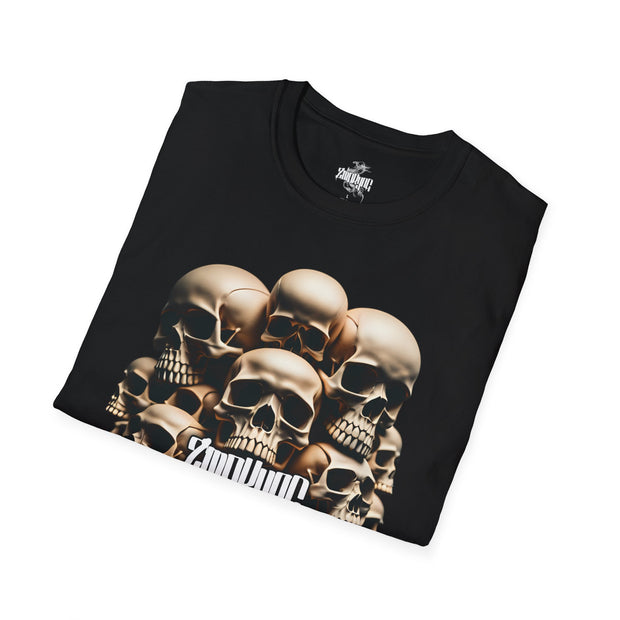 Playera negra original ZMOKYNG Full Skulls