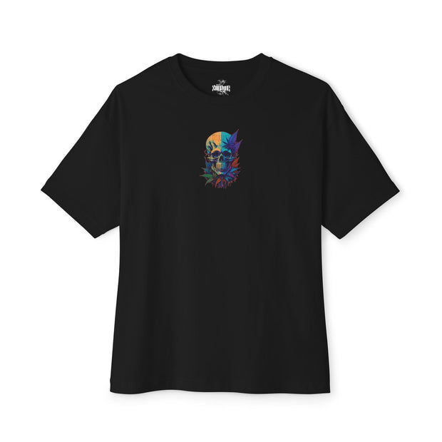 Playera negra original ZMOKYNG Skull weed Oversized