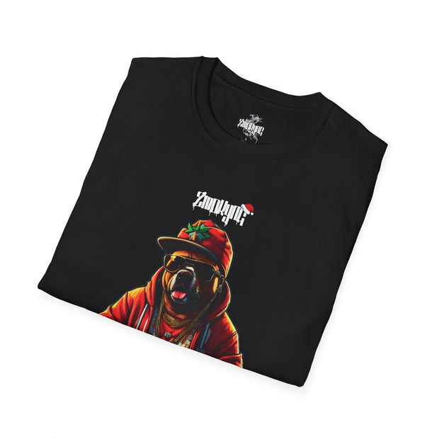 Playera negra original ZMOKYNG Bear X-mas
