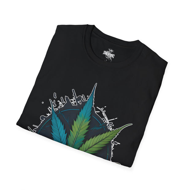 Playera negra original ZMOKYNG Weed1 T-Shirt
