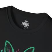 Playera negra original ZMOKYNG Green Rabbit Easter
