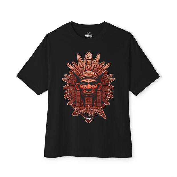 Playera negra original ZMOKYNG Maya guarrior Oversized
